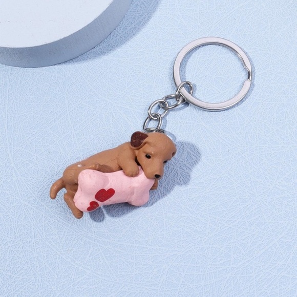 NWT Puppy Keychain or Bag Charm - Picture 2 of 3